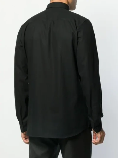 Shop Givenchy Hemd Mit Logo-streifen In Black
