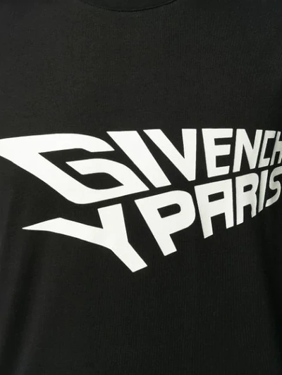 GIVENCHY LOGO PRINT T-SHIRT - 黑色