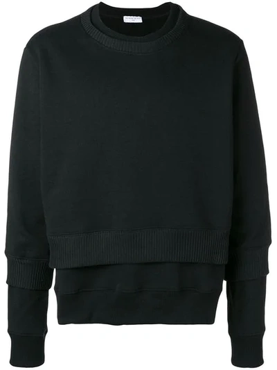 Shop Ih Nom Uh Nit Layered Sweatshirt - Black