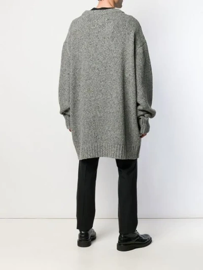 Shop Maison Margiela Oversized Chunky Knit Sweater In 851