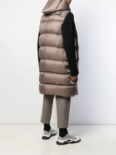 Shop Rick Owens Puffer In Neutrals