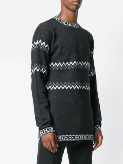 intarsia-knit jumper