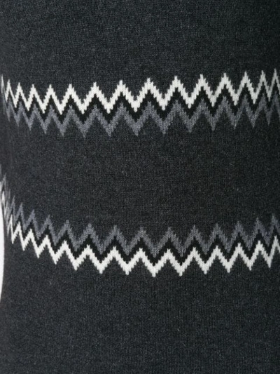 Shop Diesel Black Gold Intarsia-knit Jumper In Grey