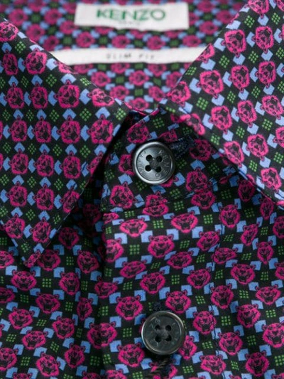 Shop Kenzo Tiger Monograme Shirt In Pink