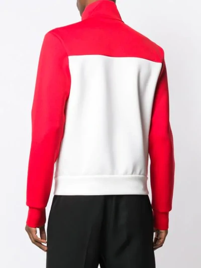 Shop Prada Logo Lightweight Jacket In White ,red