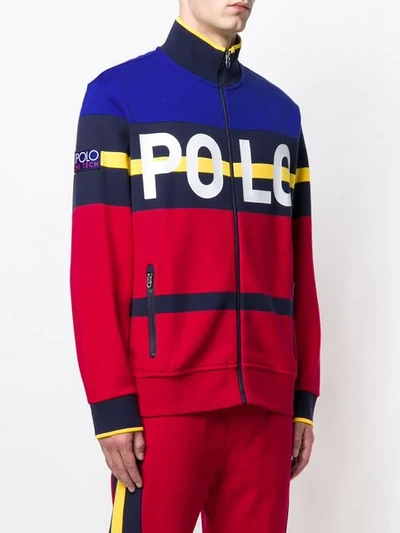Shop Polo Ralph Lauren Kapuzenjacke Mit Kängurutaschen In Red