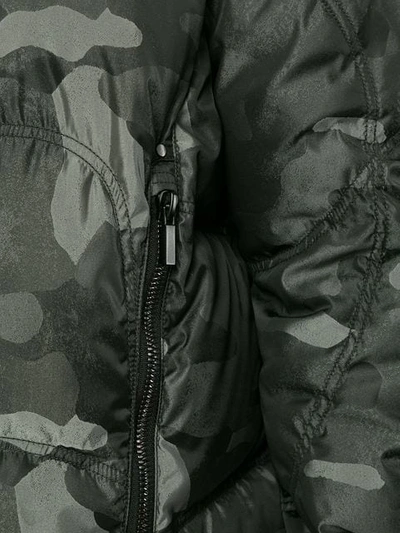 Shop Kru Camouflage Reversible Jacket In Grey