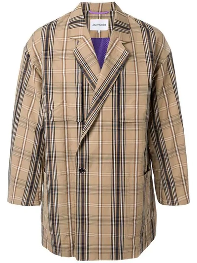 Shop A(lefrude)e Tartan Jacket In Brown