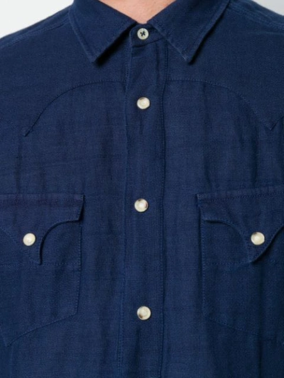 Shop Al Duca D'aosta Chest Pocket Shirt In Blue