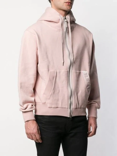 Shop Tom Ford Zip-up Hoodie In Pink