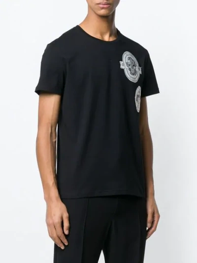 Shop Alexander Mcqueen Logo Patch T In Black