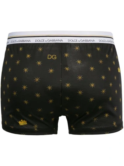 Shop Dolce & Gabbana Star Print Boxers - Black