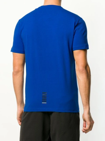 Shop Ea7 Logo Print T In Blue