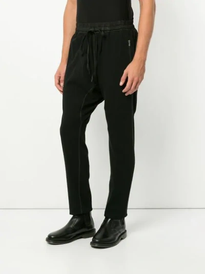 Shop Isaac Sellam Experience Insoumis Drop-crotch Track Pants In Black
