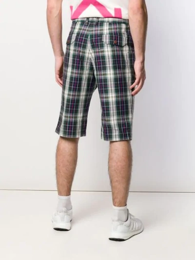 Pre-owned Junya Watanabe Tartan Shorts In Blue