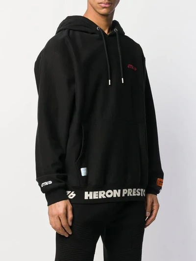 Shop Heron Preston Logo Hoodie In Black