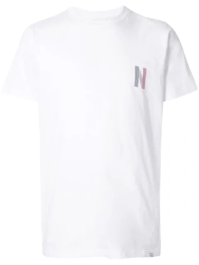 Shop Norse Projects Classic Print T-shirt - White