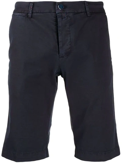 Shop Kiton Chino Shorts In Blue