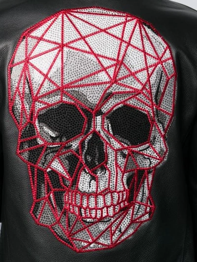 Shop Philipp Plein Embellished Skull Jacket In Black