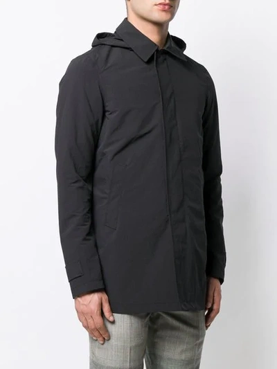 HERNO HOODED LIGHTWEIGHT JACKET - 蓝色