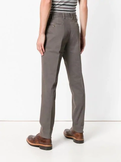 Shop Pt01 Straight Leg Trousers In Brown