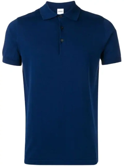Shop Aspesi Shortsleeved Polo Shirt In Blue