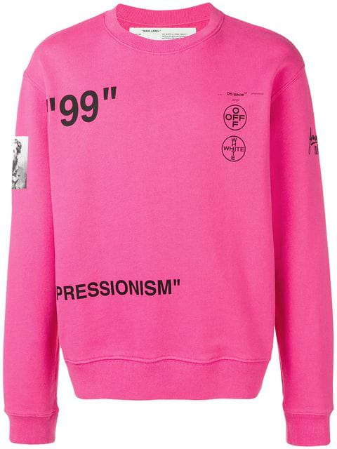 off white impressionism crewneck