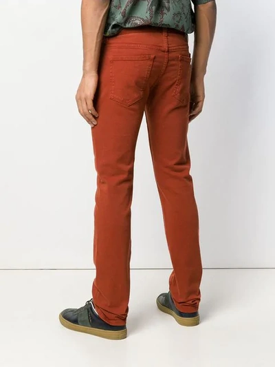 Shop Etro Jeans Mit Schmalem Bein In Orange