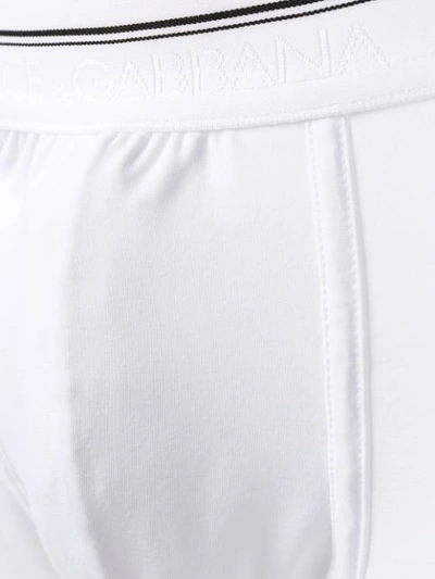 Shop Dolce & Gabbana Crown Logo Boxers - White