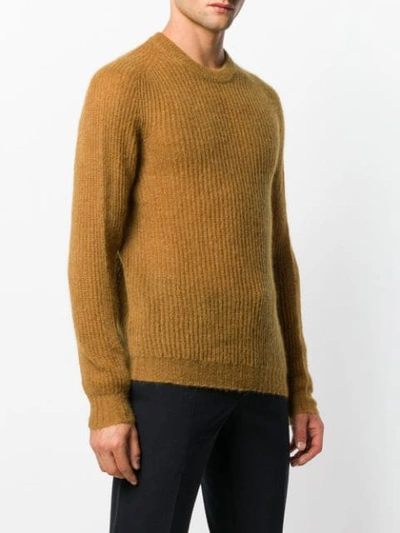 Shop Roberto Collina Ribbed Knitted Sweater In Yellow