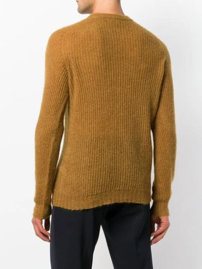 Shop Roberto Collina Ribbed Knitted Sweater In Yellow