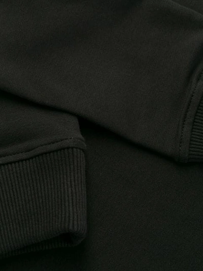 Shop Love Moschino Logo Plaque Sweatshirt In Black