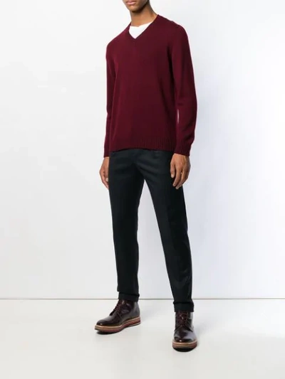 Shop Drumohr V-neck Sweater - Red