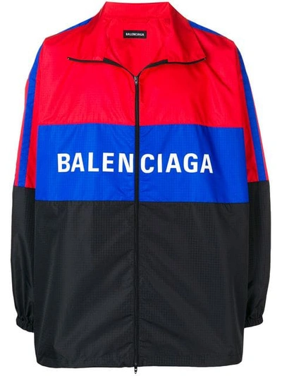 BALENCIAGA LOGO WIND BREAKER - 红色