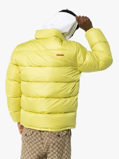 Shop Heron Preston Padded Jacket - Yellow