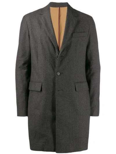 Shop Dsquared2 Single Breasted Coat In Grey