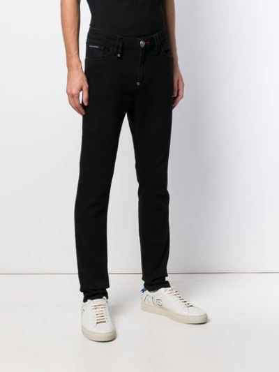 Shop Philipp Plein Slim-fit Jeans In Black