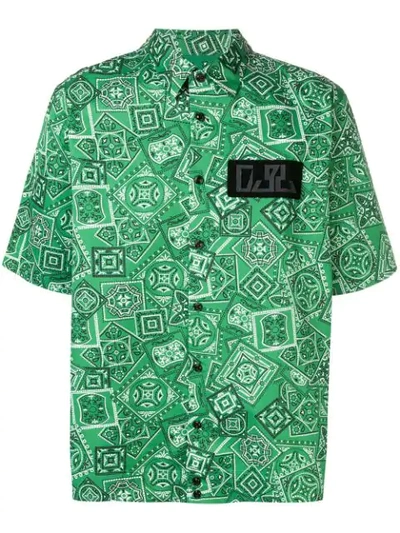 Shop Diesel Bandana-print Shirt In Green