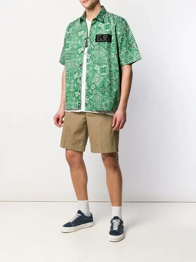 Shop Diesel Bandana-print Shirt In Green