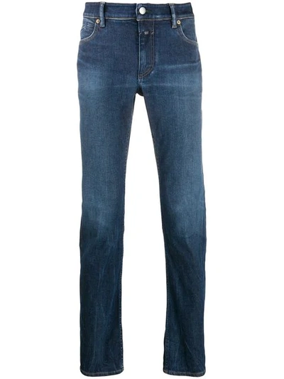 Shop Closed Straight-leg Jeans In Blue