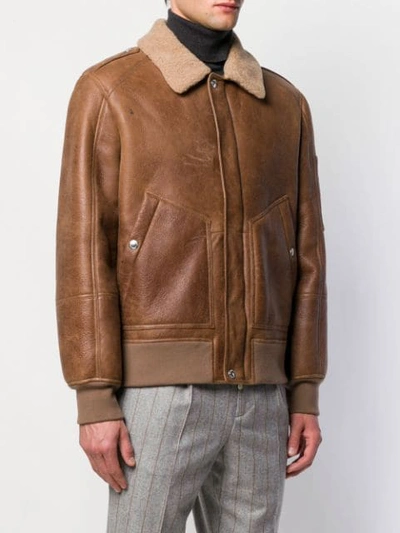 Shop Brunello Cucinelli Pilot Jacket In Brown