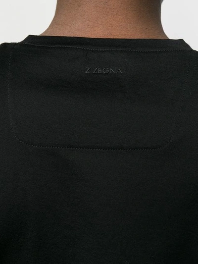 Shop Z Zegna Crew Neck T In Black