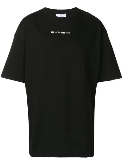 Shop Ih Nom Uh Nit T-shirt Mit David Bowie-print In Black