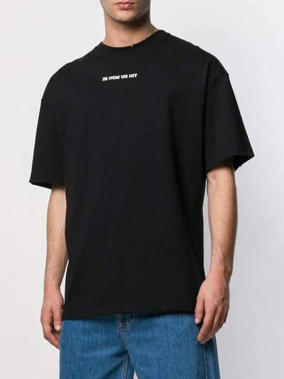 Shop Ih Nom Uh Nit T-shirt Mit David Bowie-print In Black