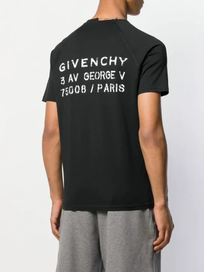 GIVENCHY DOG TAG T-SHIRT - 黑色