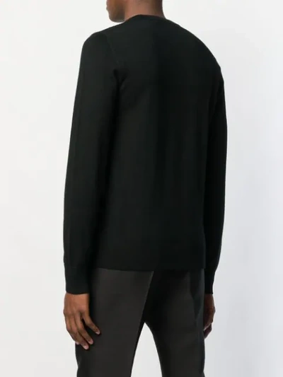 Shop Givenchy 4g Flame Sweater In Black