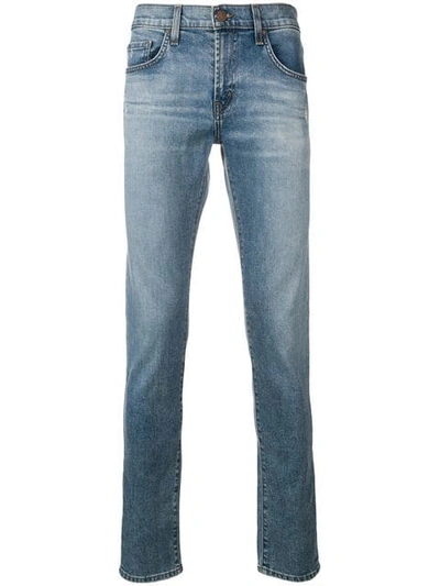 Shop J Brand Mick Skinny Jeans In Blue