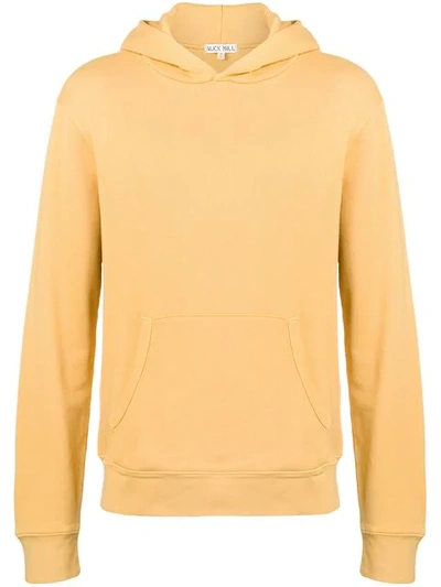 Shop Alex Mill Casual Hoodie In Yellow