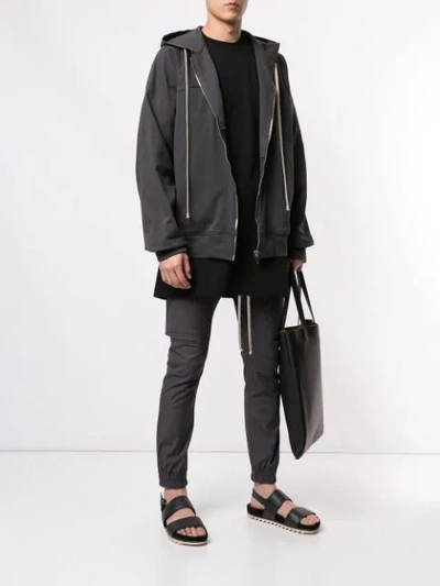 RICK OWENS CARGO TRACKING TOUSERS - 灰色