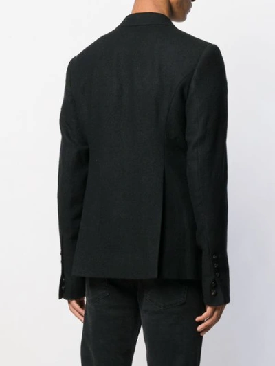 Shop Rick Owens Single Breasted Suit Jacket In Black